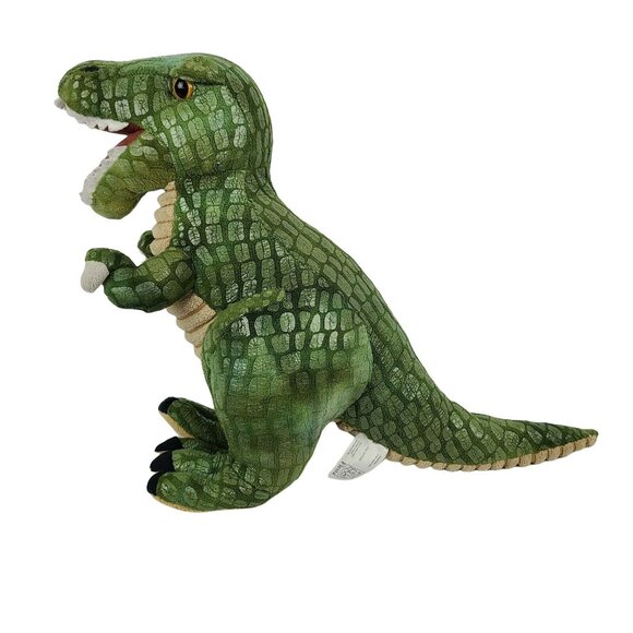 Fiesta T-Rex Plush Dinosaur Tyrannosaurus Rex Green Stuffed Animal Toy Lizard - Picture 2 of 10